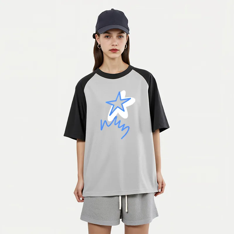 FAIRWHALE Drop Shoulder Sleeve T Shirt Women's-2