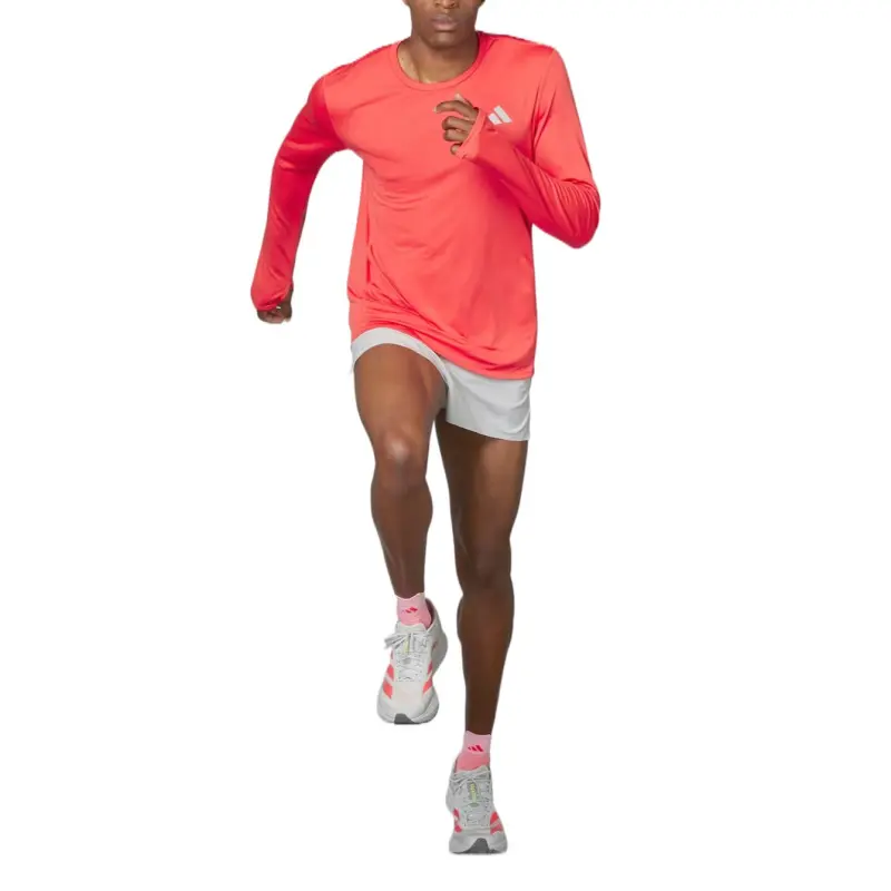 Adidas Adizero Ekiden T Shirt Men's Pink Orange Red-2