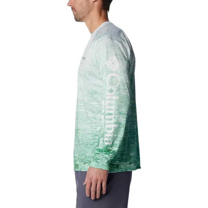 Columbia PFG Super Terminal Tackle T-Shirt Men's Ocean Mint Color-2