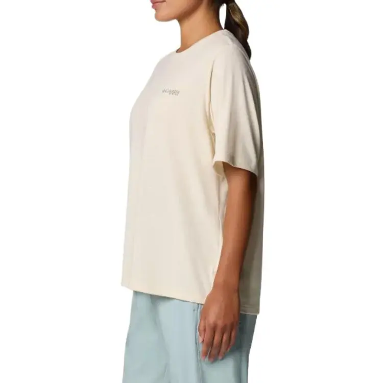 Columbia PFG Uncharted Regular T-Shirt Women's Lemon Wash-2
