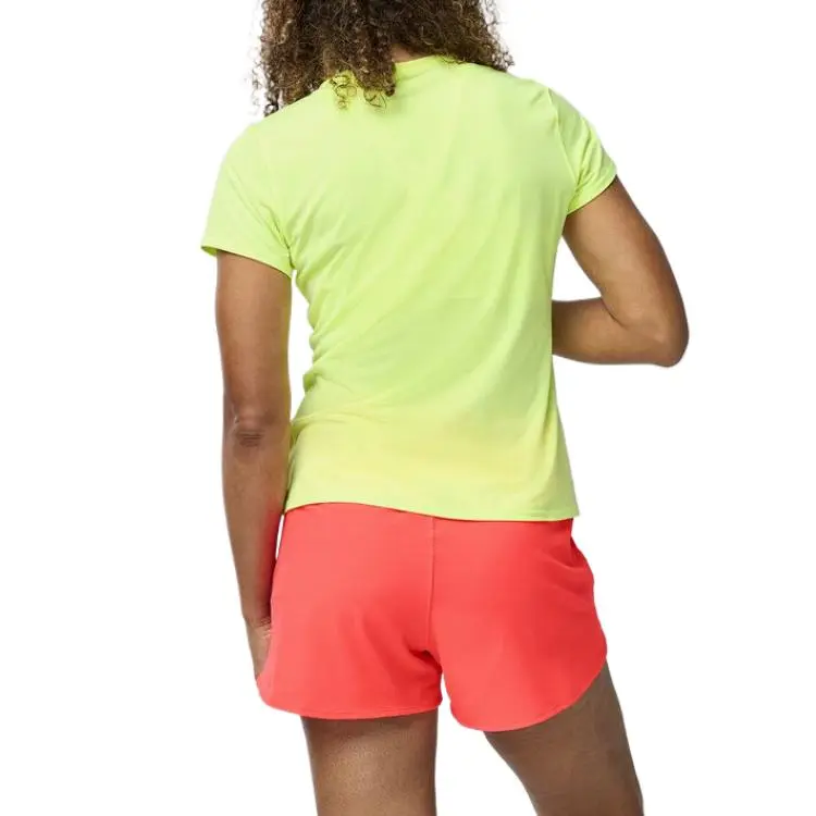 Brooks Regular T Shirt Women's Fluorescent Yellow-2