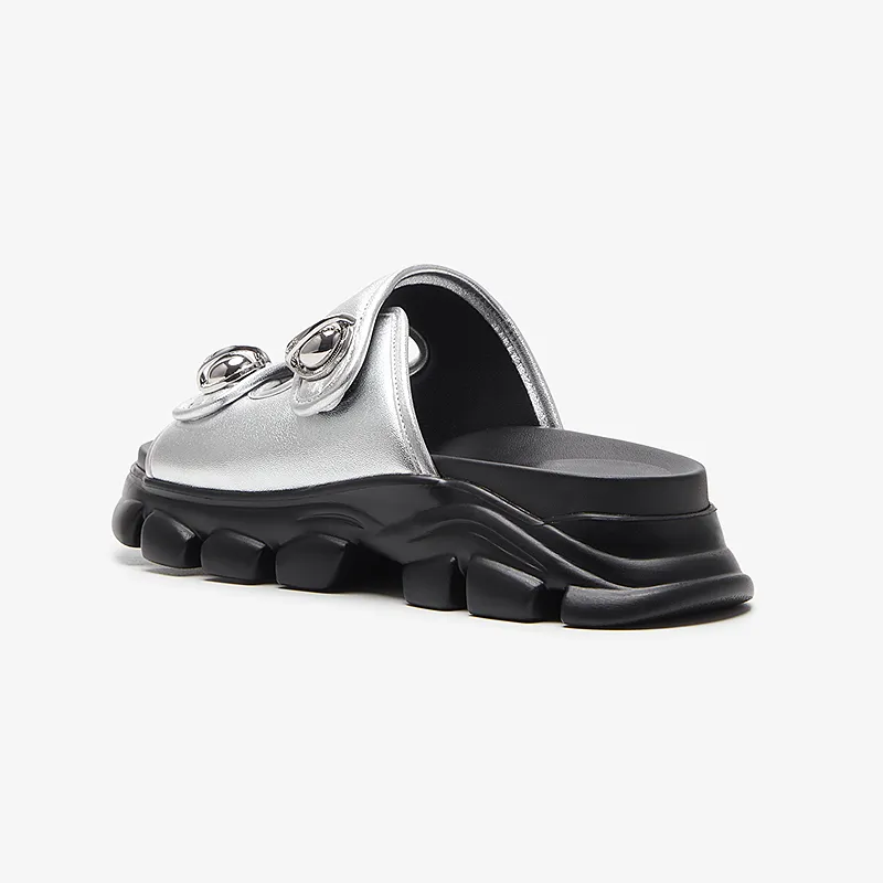 Le Saunda PU Polyurethane Slide Slippers Women's-7