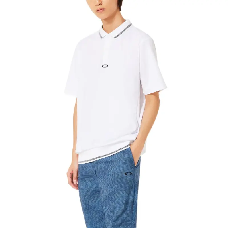 Oakley O SyncPackAbstractHemPolo Polo Shirt Men's White-5