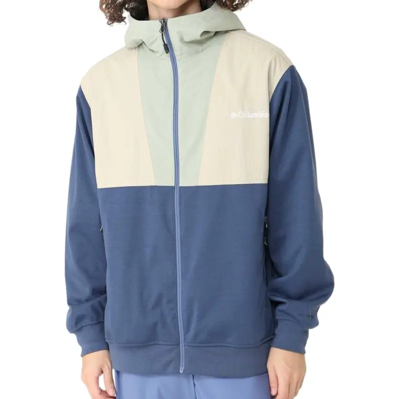 Columbia Sweatshirt Men's Dark Blue/Khaki/Light Green-2