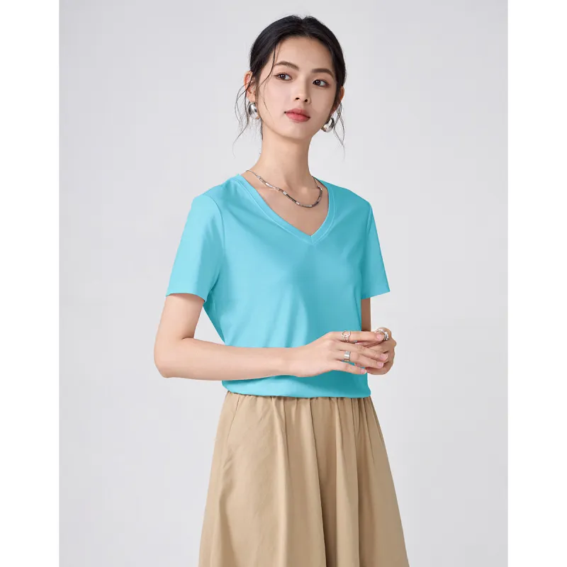 Love Elaine Regular T Shirt Women's Aqua Blue-7