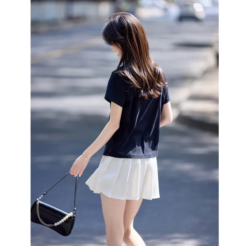 Still quiet T Shirts Women's Black-5