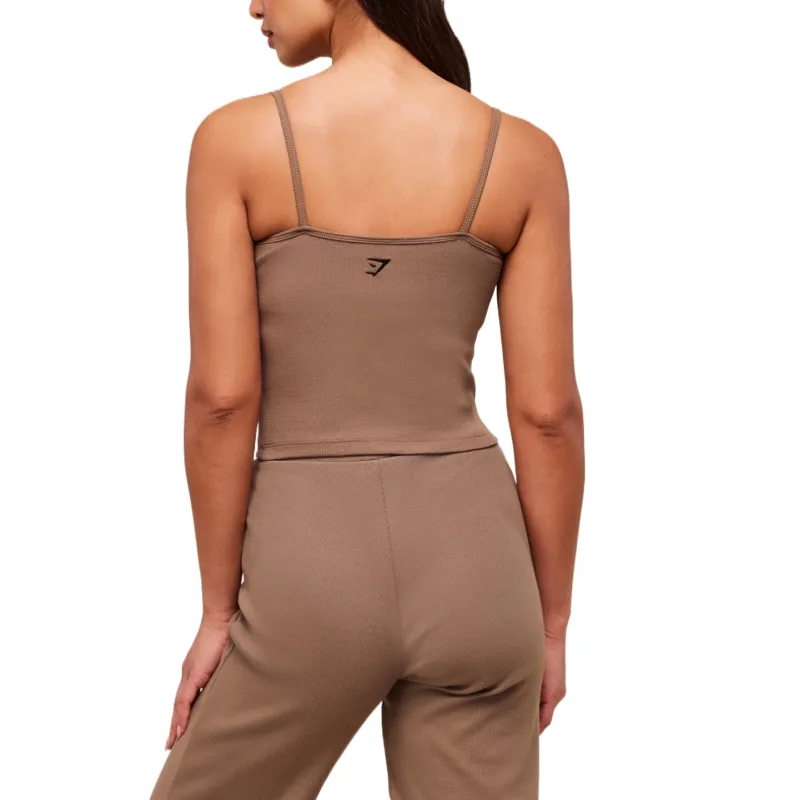 GYMSHARK Tank Top Women's Brown-2