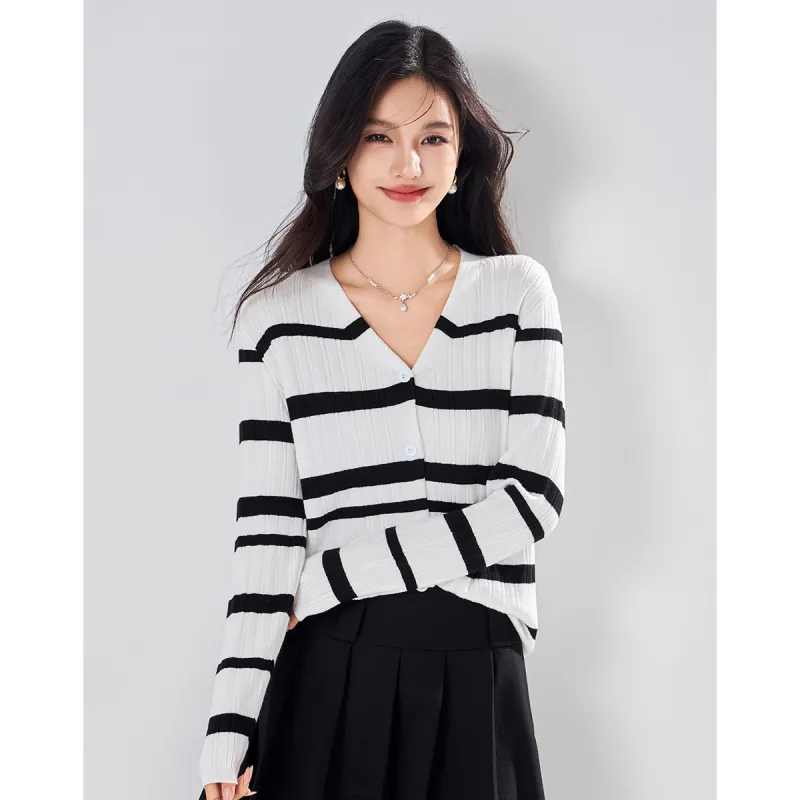 Love Elaine Spring, Fall Knitwear Loose Fit Women's White-1