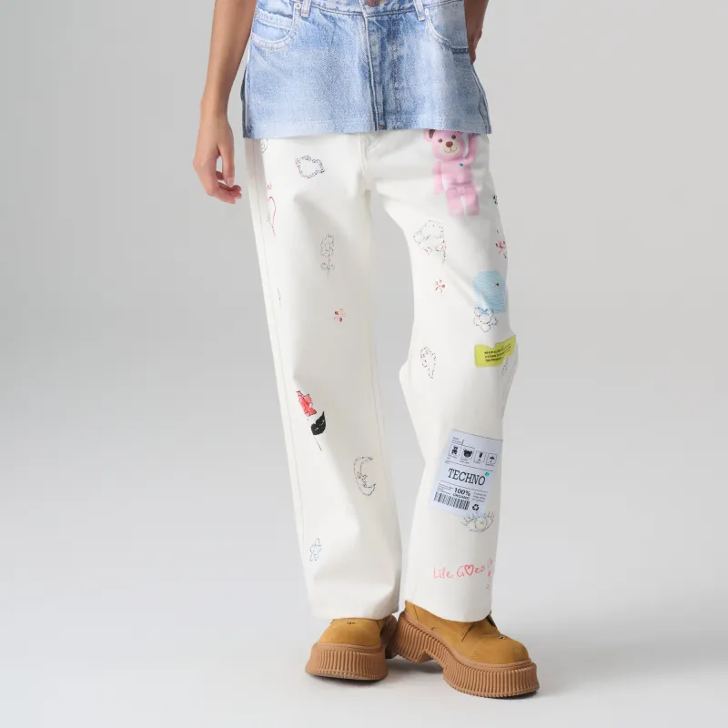 TCH Jeans Women's White-2