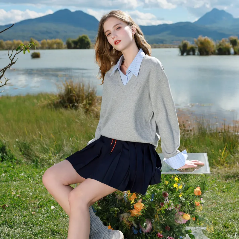 3COLOUR Sweatshirt Women's Stone Gray-3