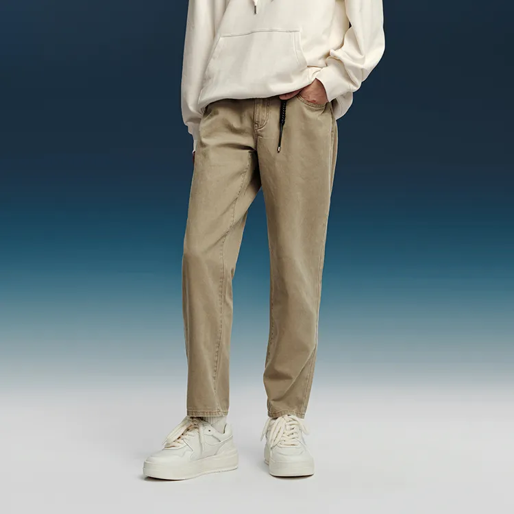 PEACEBIRD MEN Jeans Men Khaki 1 Loose Fit, Straight Fit-3