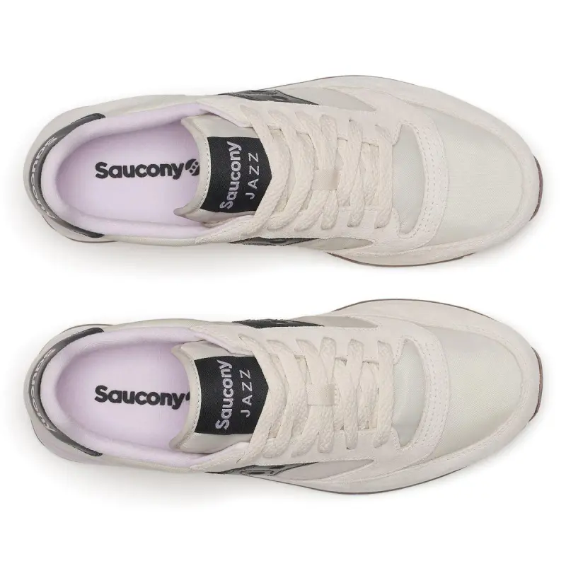 Saucony Jazz Original Breathable And Slip Resistant Low Top Casual Shoes Women's Cream Black-4