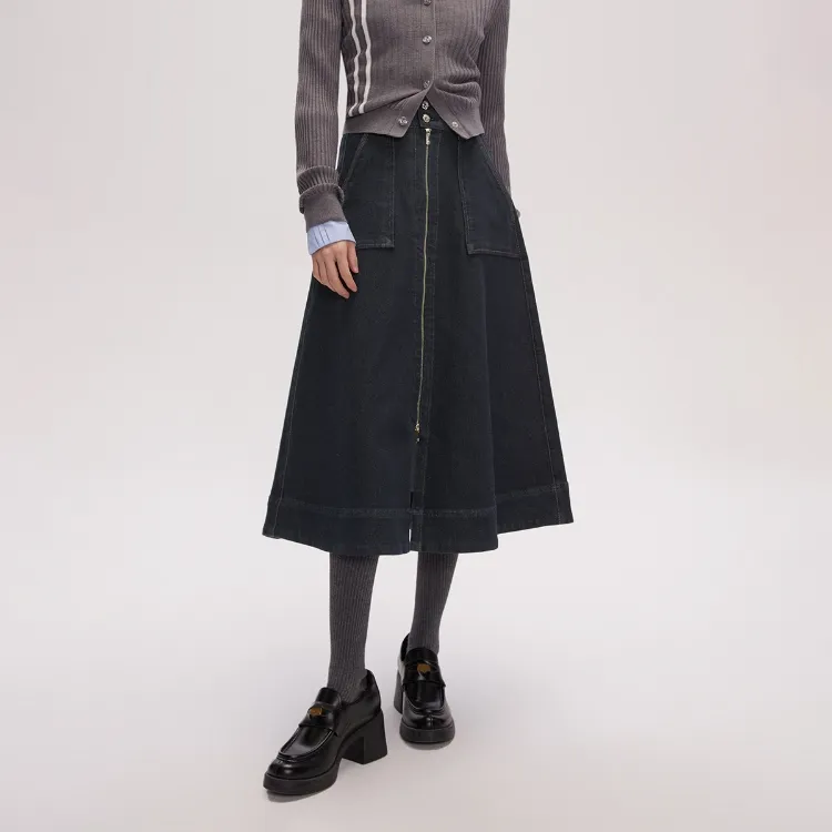 ONLY Denim Long Skirts Women's-6