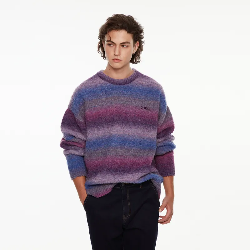 GUESS Sweater Unisex Purple Gradient-6