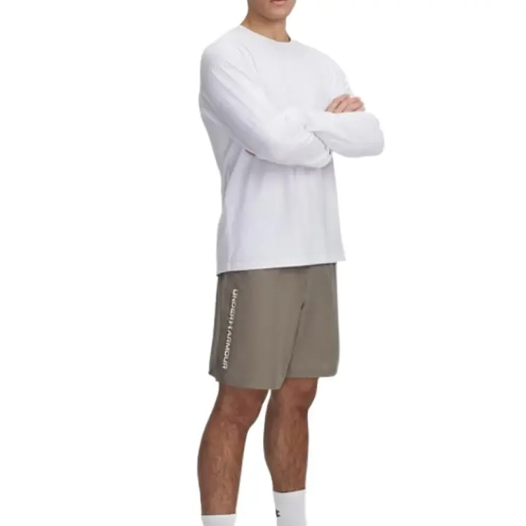 Under Armour TechWOVEN Collection Wordmark Sports Shorts Men's Taupe-2