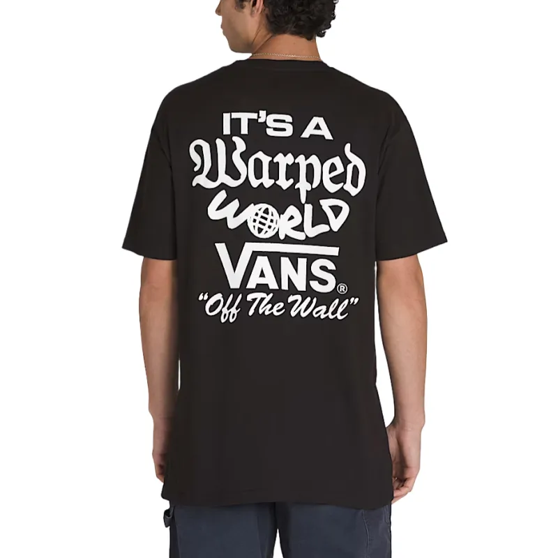Vans Warped World T Shirt T Shirt Unisex Black-2