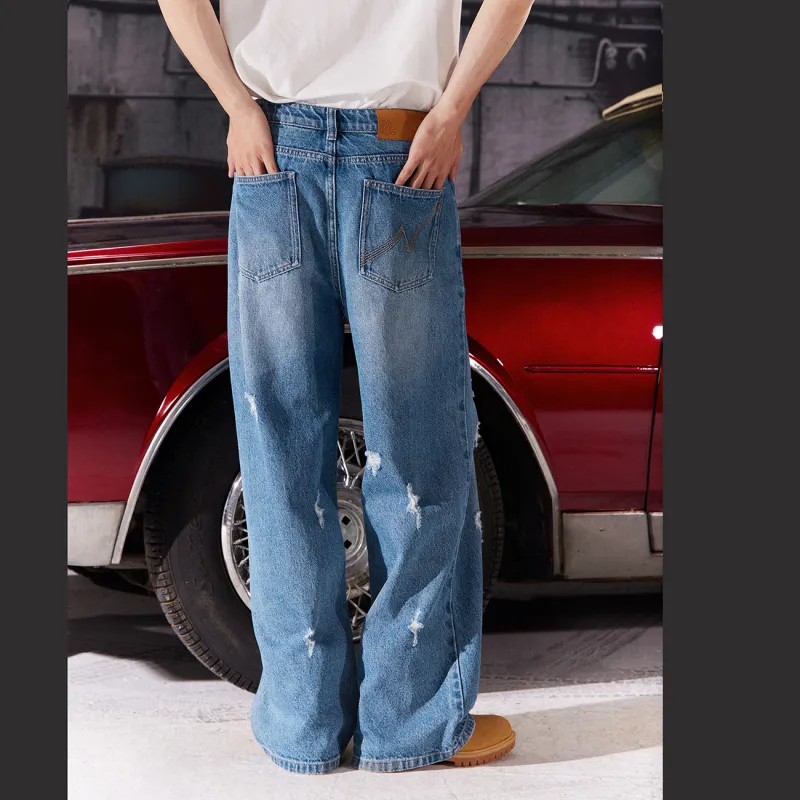 NO ONE ELSE Jeans Unisex Denim Blue-2