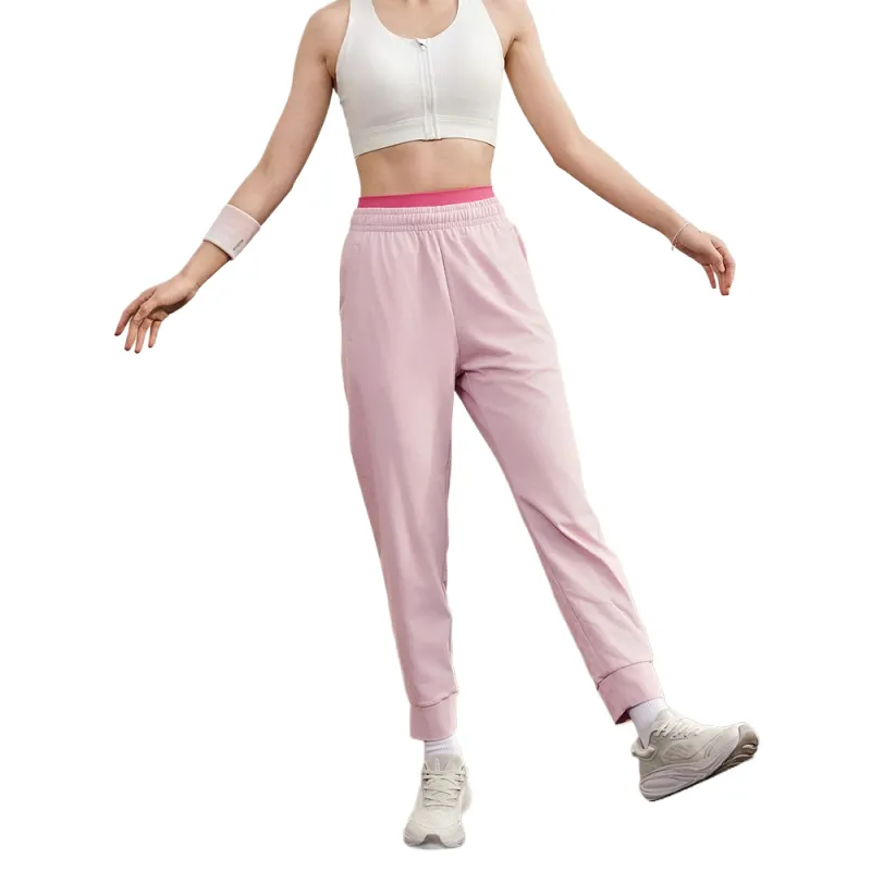 QIAODAN Casual Pants Women's Peony Pink-3