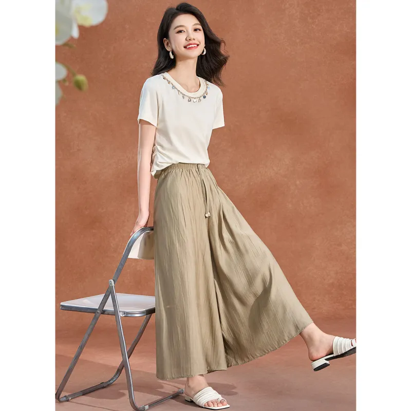 Mylan Summer Casual Suit Cinched Waist Women's-6