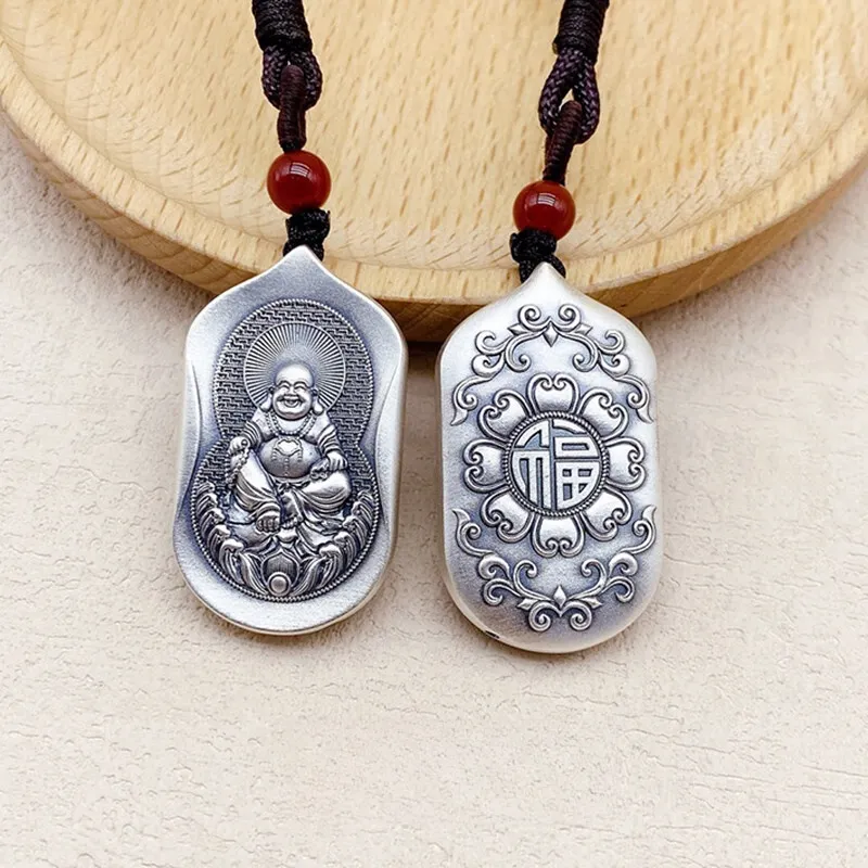 FUYUFU 999 Fine Silver Pendants Unisex-1