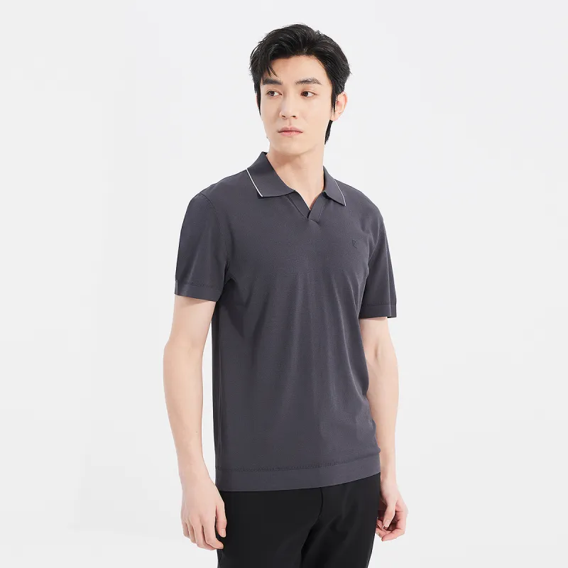LESS IS MORE Polo Shirts Men Black 25XTX9622S-3