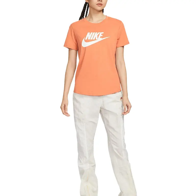 Nike Sportswear Essentials Series Regular T Shirt Women's Soft Orange-2