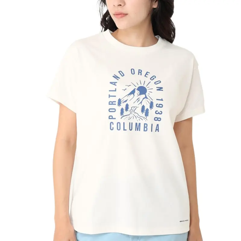 Columbia Regular T Shirt Women's Sea Salt Color-2
