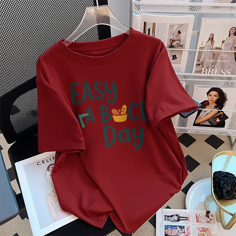 FAIRWHALE Drop Shoulder Sleeve T Shirt Women's-8