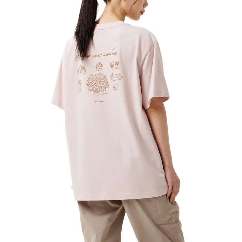 Columbia HIKE365 Drop Shoulder Sleeve T Shirt Women's Mineral Pink-3