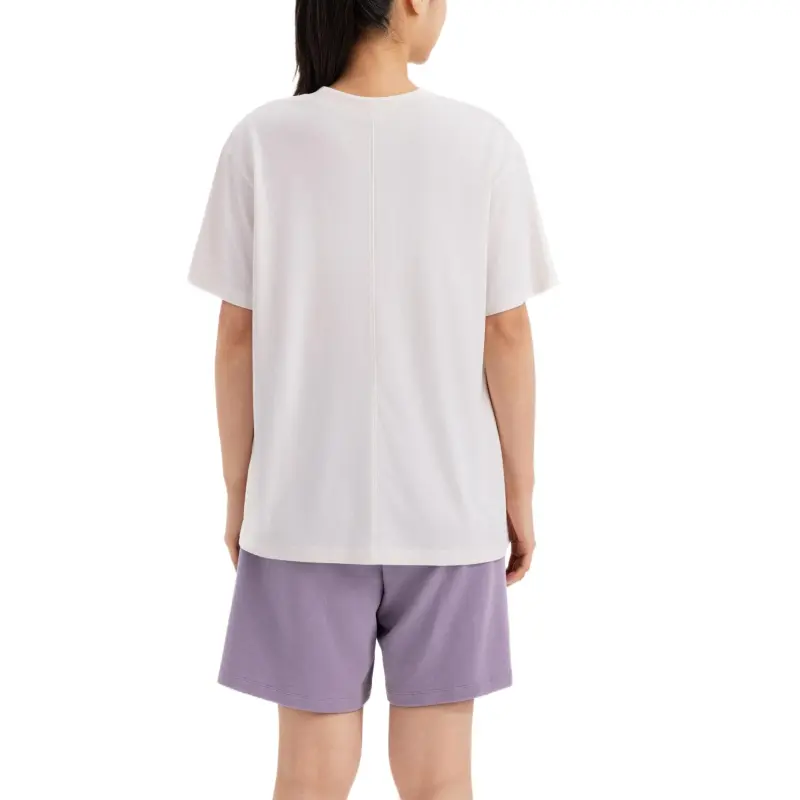 DECATHLON Drop Shoulder Sleeve T Shirt Women's Pure White-1