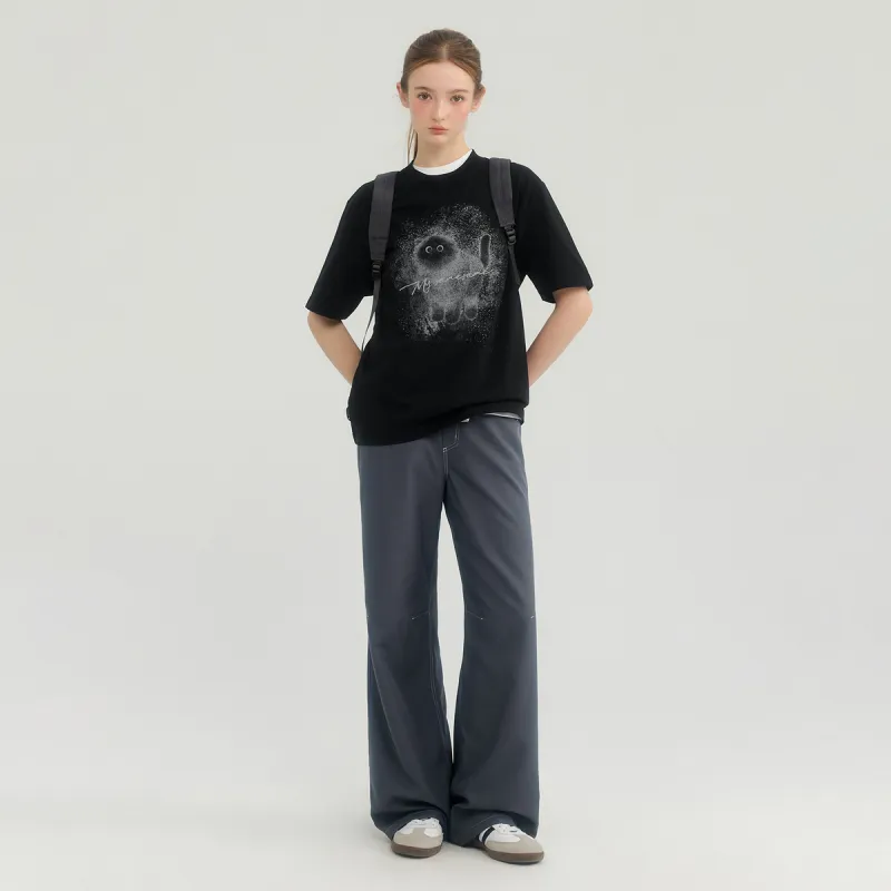 MYSAMESAME Casual Pants Unisex Dark Gray-3