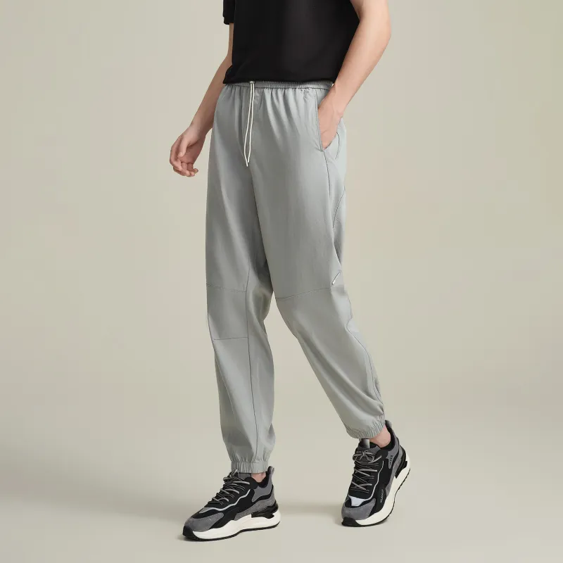 HLA Casual Pants Men Light Gray Pattern 29-2