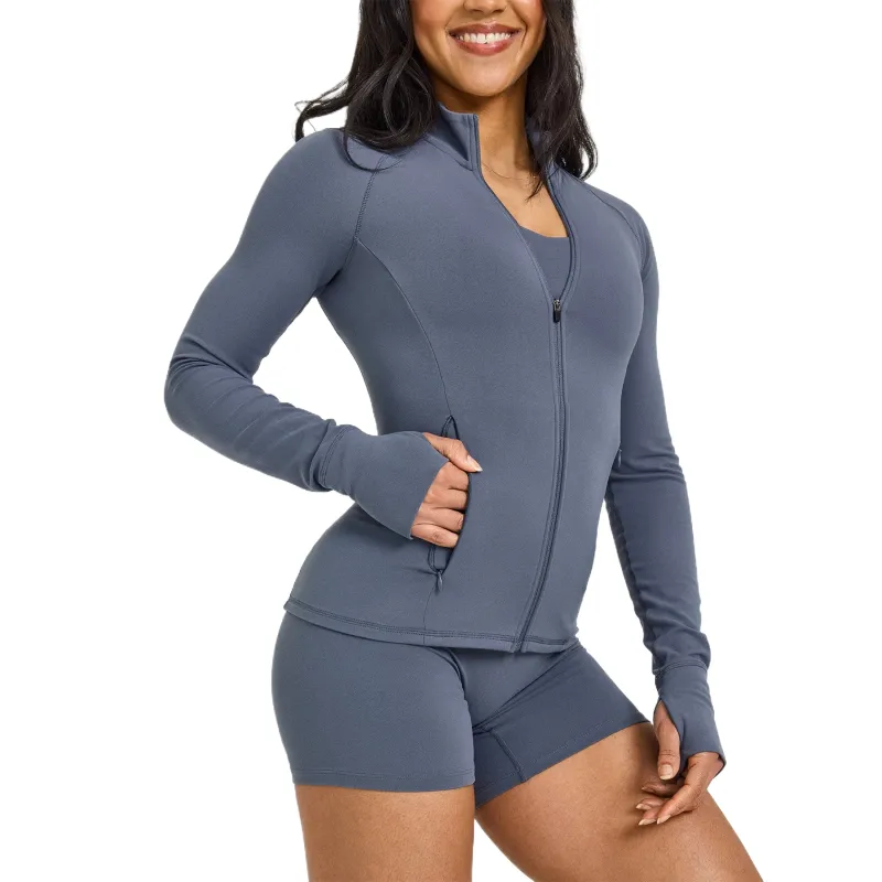 ONER ACTIVE Yoga Jackets Women's Granite Blue-1