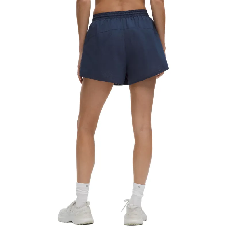 Lululemon Court RivalHigh Rise Perforated Tennis Bottom 3' Women's Blue Club Blue-1