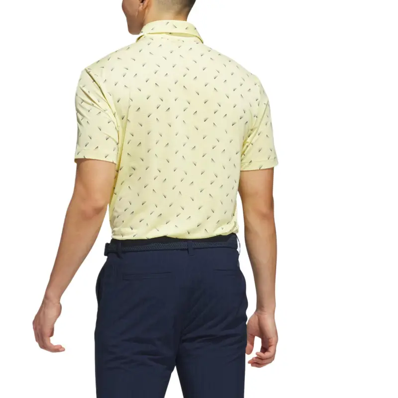 Adidas Polo Shirt Men's Pink Yellow/Marine Collegiate Blue-2