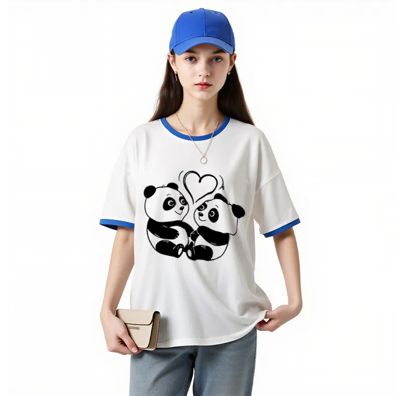 FAIRWHALE Drop Shoulder Sleeve T Shirt Women's-14