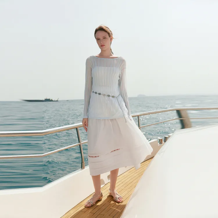 ELLE Knitwear Women's Light Blue-6