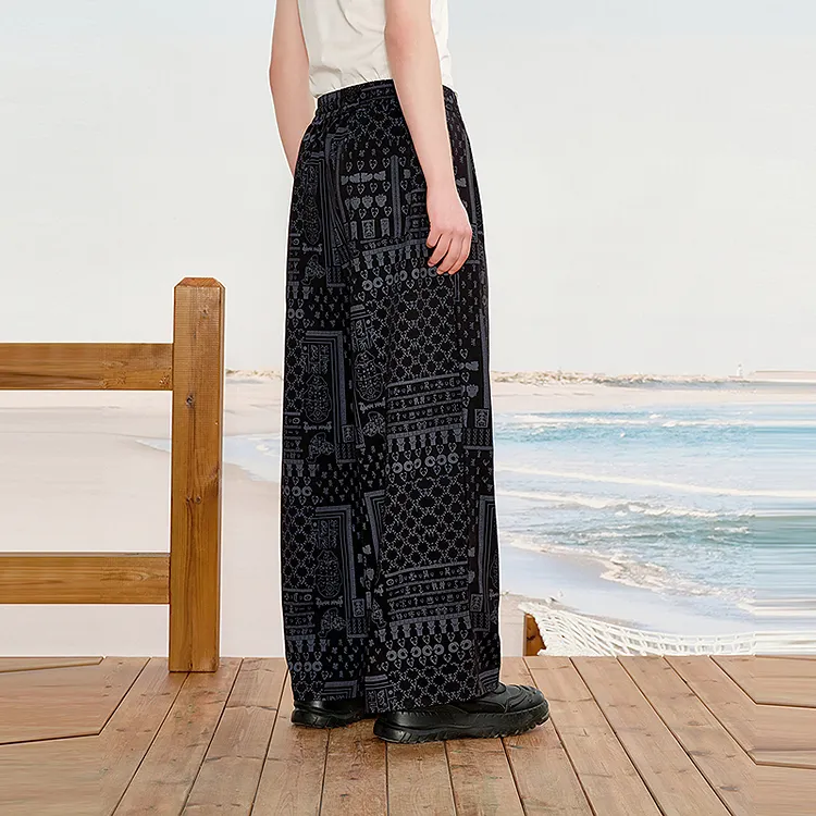 INXX Casual Pants Unisex Black-4