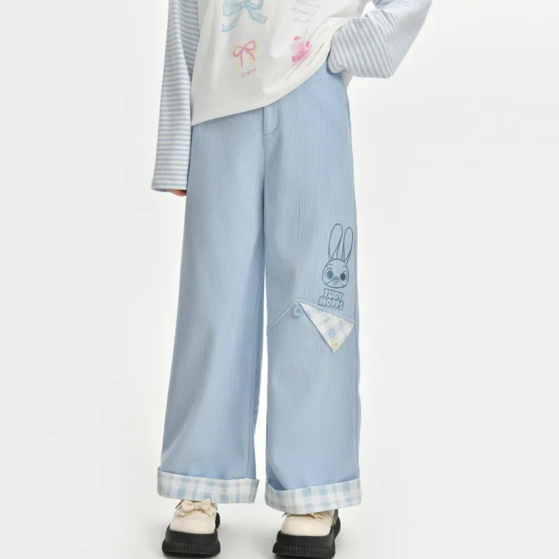 Snbl x Disney Casual Pants Women's Blue-5
