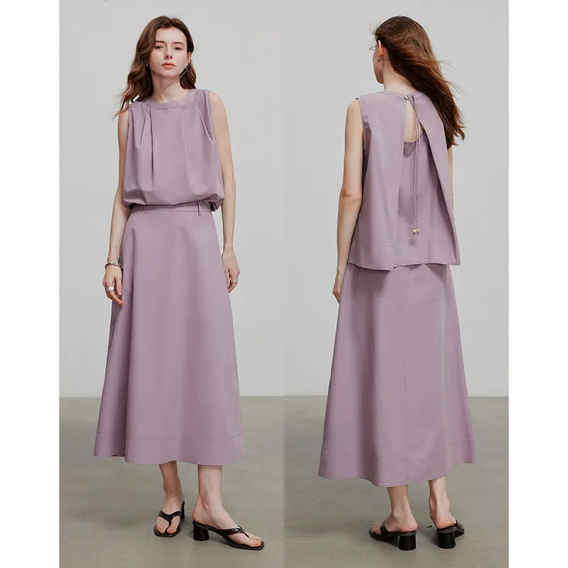 Initial Language Skirt Set Women's-9