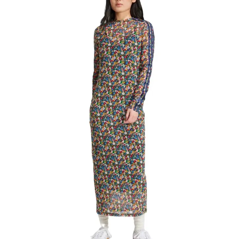 Adidas Women's Liberty London Mesh Maxi Dress Multicolor/Night Indigo-1