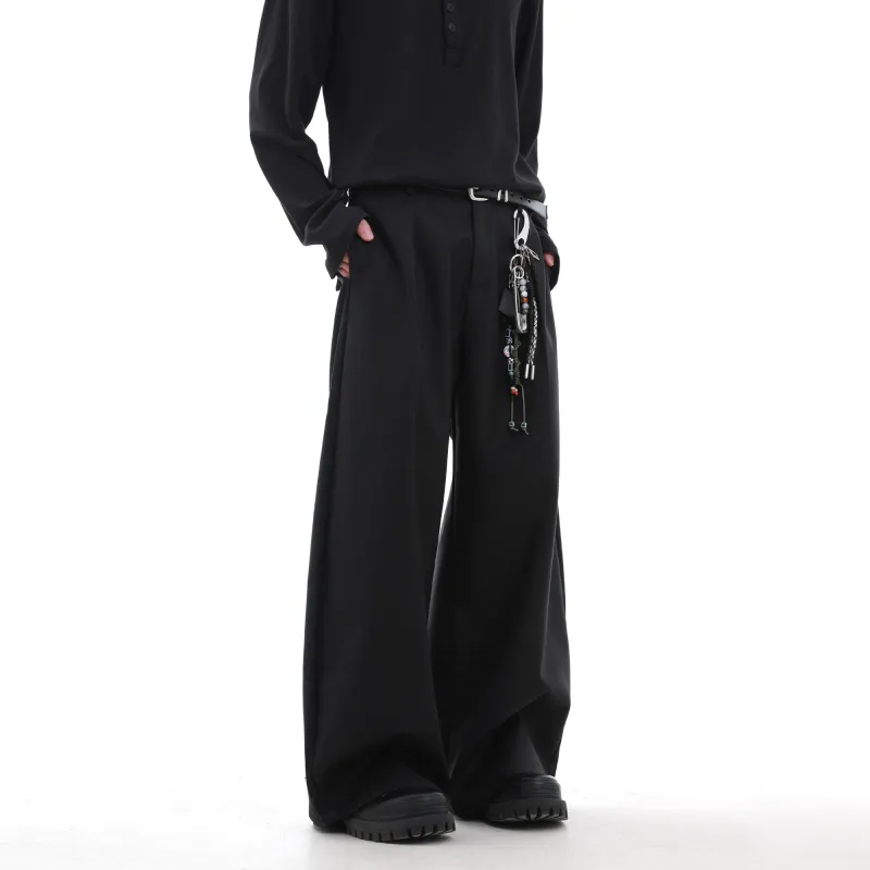 CUWU Casual Pants Unisex Black-3