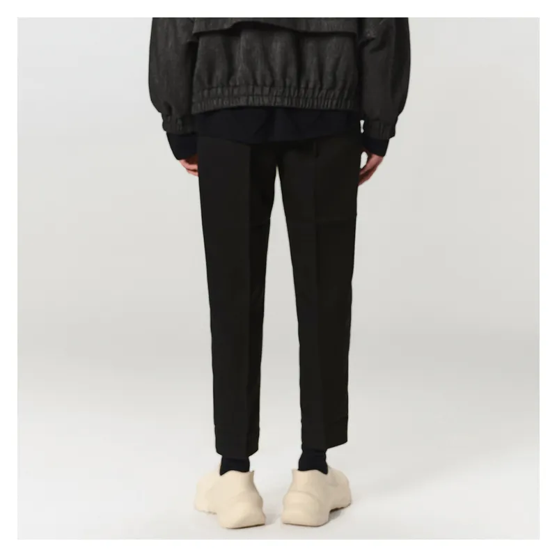 CROQUIS Casual Pants Unisex 409 Black Navy Blue-3