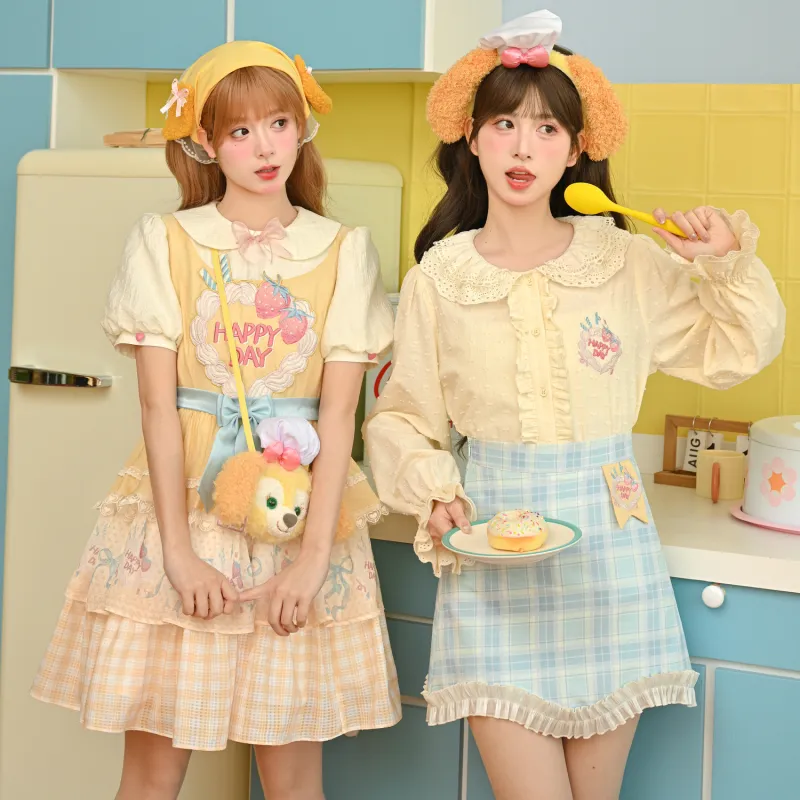 SNBL Skirt Set Women's Knitwear+Shirt+Skirt-3