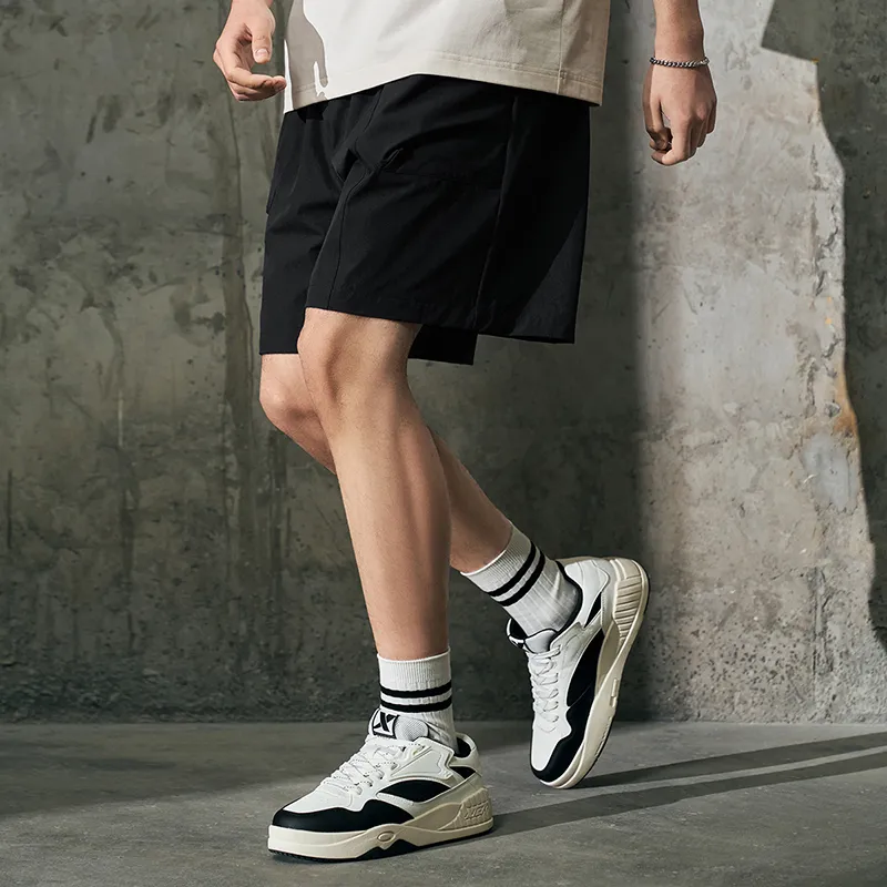 XTEP Basketball Collection Casual Shorts Men's Jet Black-5