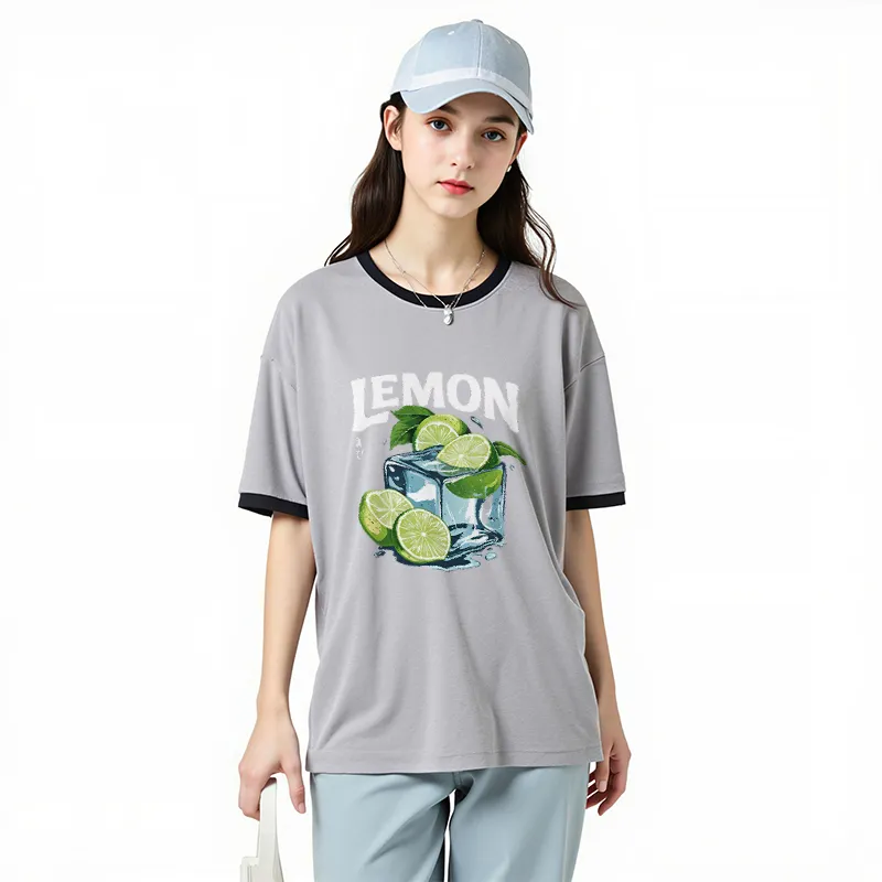 FAIRWHALE Drop Shoulder Sleeve T Shirt Women's-22