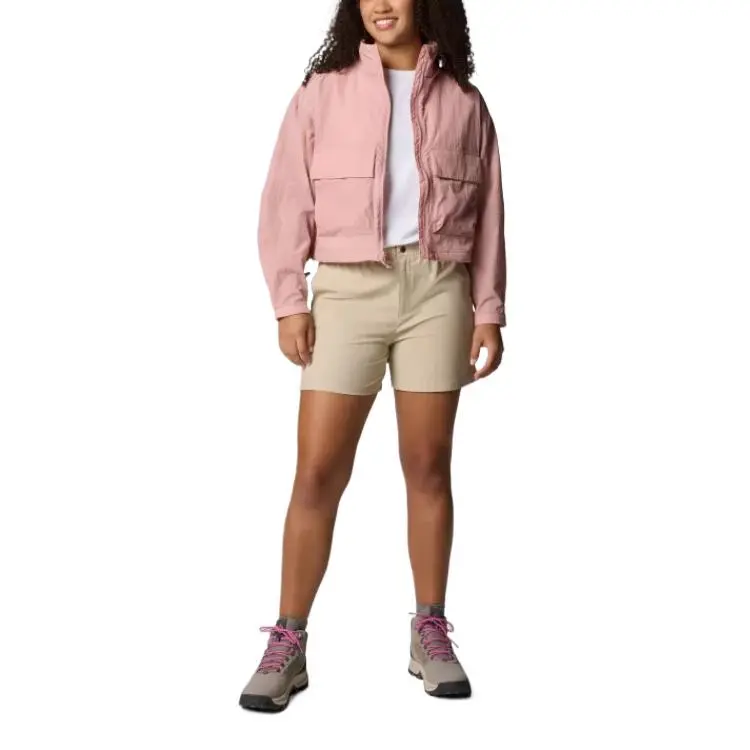 Columbia Paracutie Omni-Shield Trench Coat Women's Rubber Eraser Pink-3