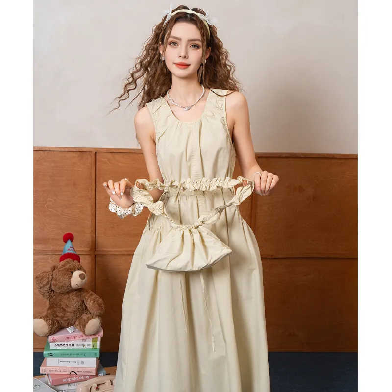 FAWENXIANGZI Summer Slip Dress Women's-5