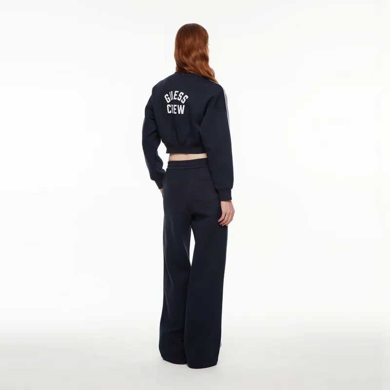 GUESS Cropped Coats Women's Navy Blue-6