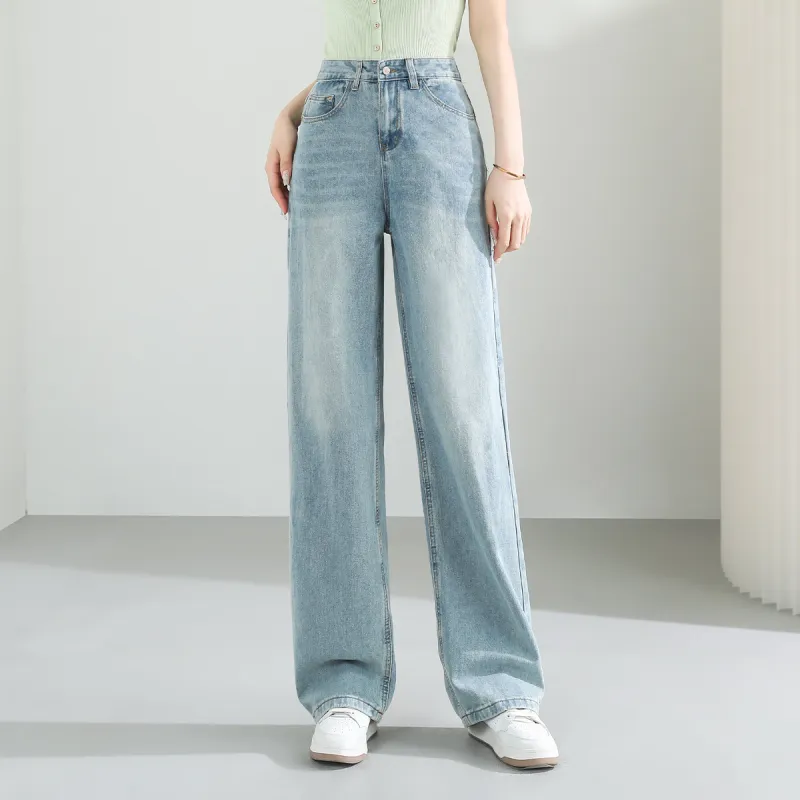 TERRE BLEUE Spring, Summer, Fall Jeans Loose Fit Women's-3